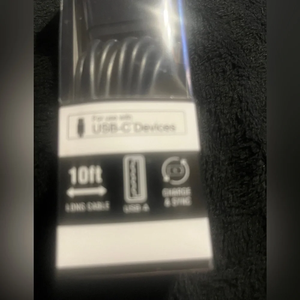 Wireless Gear Micro USB-C Devices ( 10’ Cable and Wall Charger ) Black